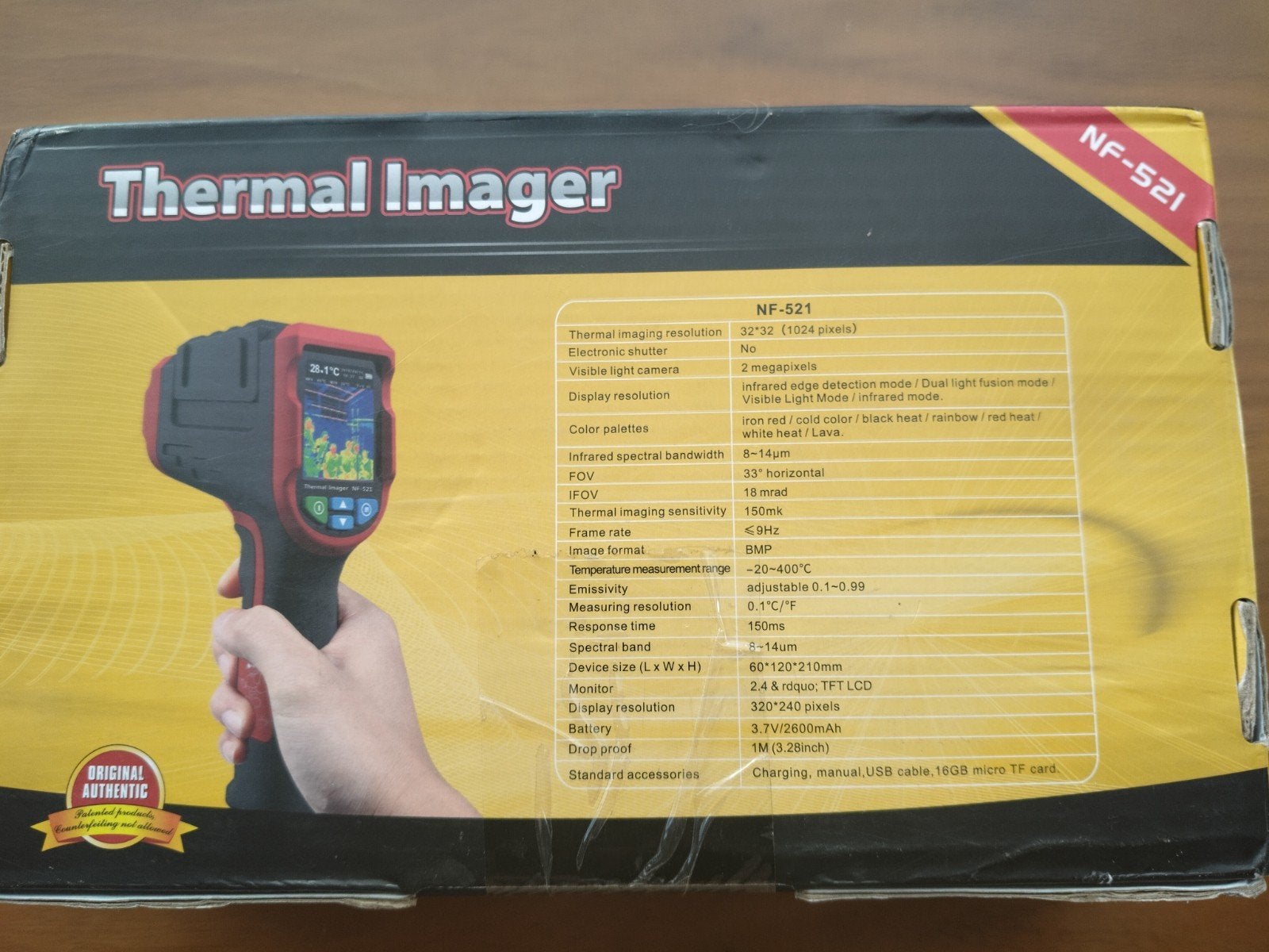 Caméra thermique NOYAFA NF-521 avec imageur thermique — neuv, Bricolage & Construction, Instruments de mesure, Neuf, Électricité