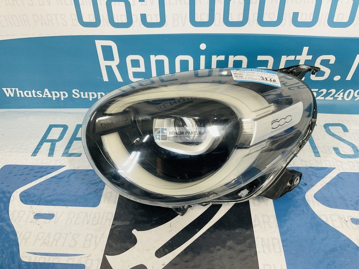 Koplamp Fiat 500 Vol Led Links 00520920870 Origineel 3-G4D-3, -, Utilisé, -, Enlèvement ou Envoi