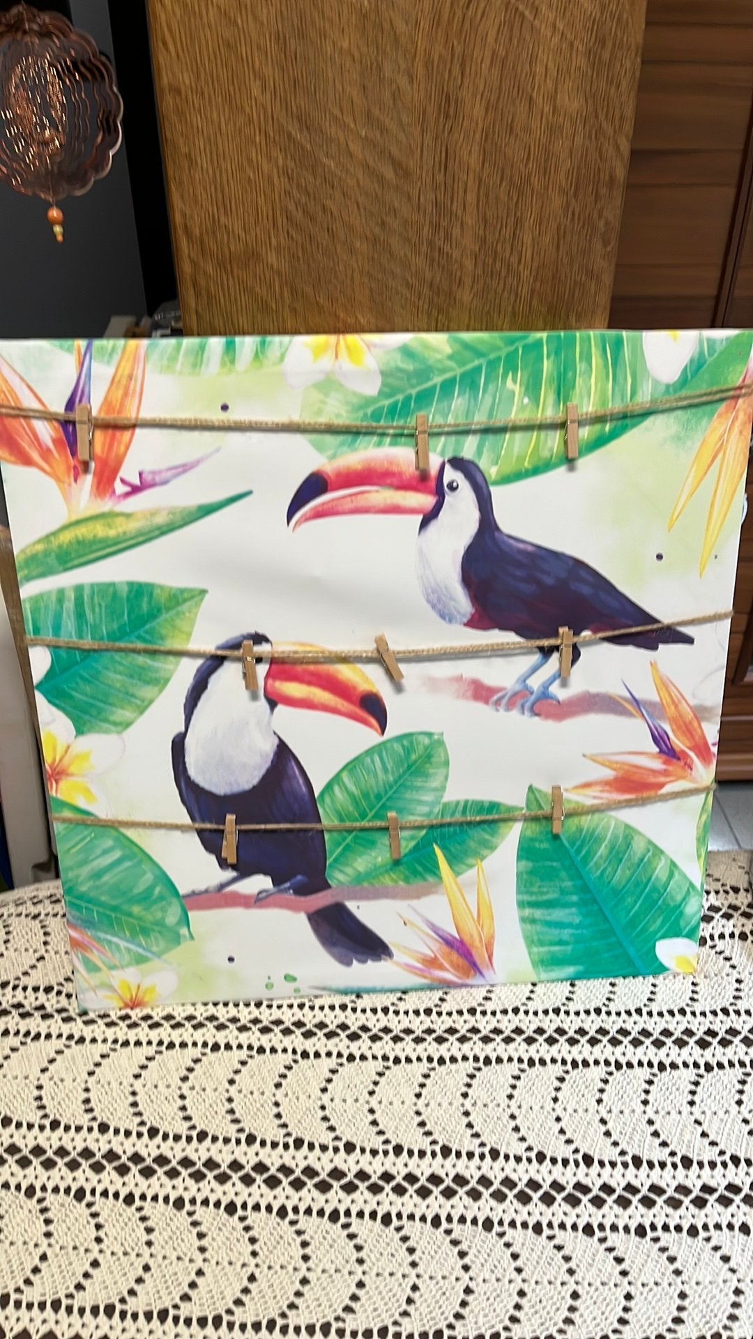 Canvas 50  50 cm, Tuin en Terras, Tuinwanddecoratie, Ophalen, Zo goed als nieuw