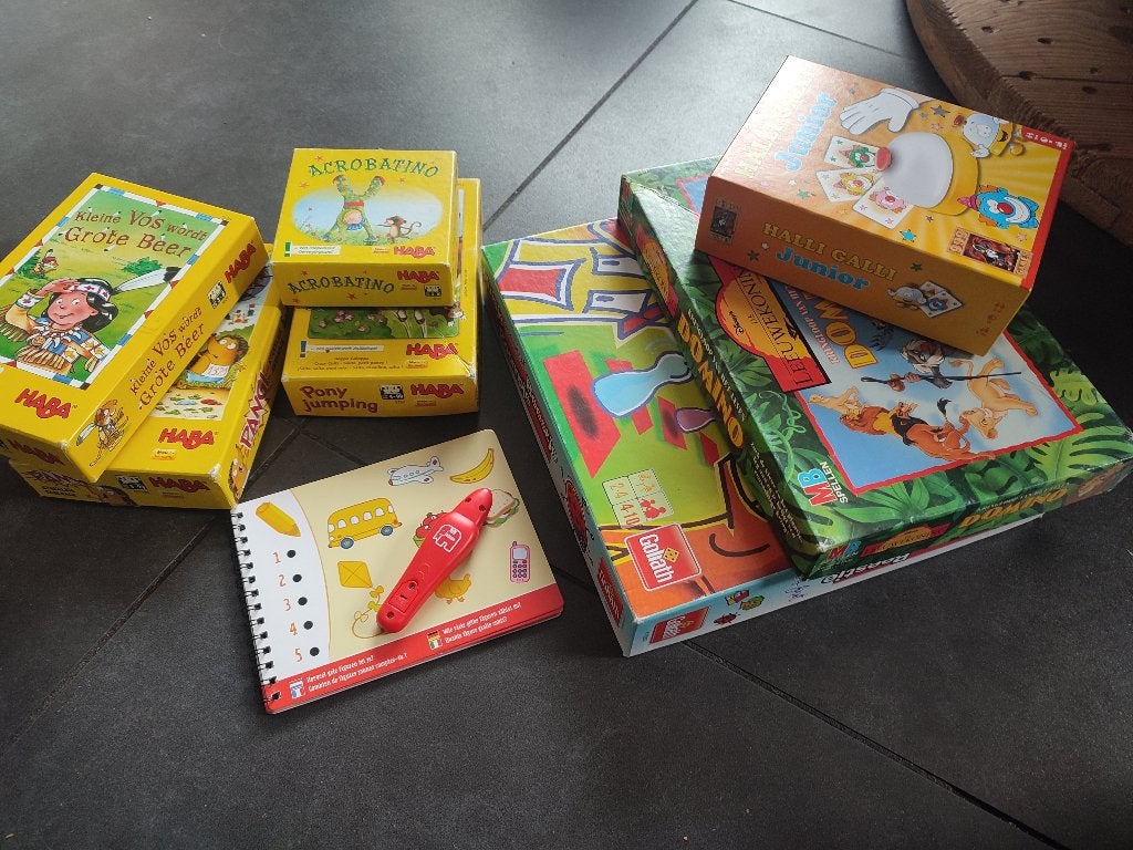 Lot educatieve spelletjes (HABA), Ophalen of Verzenden, Zo goed als nieuw, Taal en Lezen