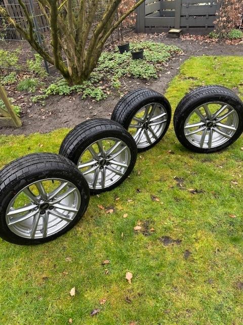 Winterbanden + Velgen Audi A6, Ophalen, 18 inch, Gebruikt, Velg(en)
