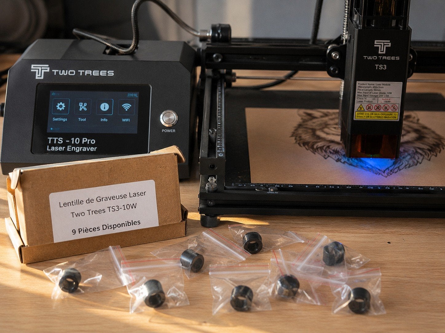 Lentille de graveuse laser compatible TwoTrees TS3 10W, Computers en Software, Moederborden, Ophalen, Nieuw