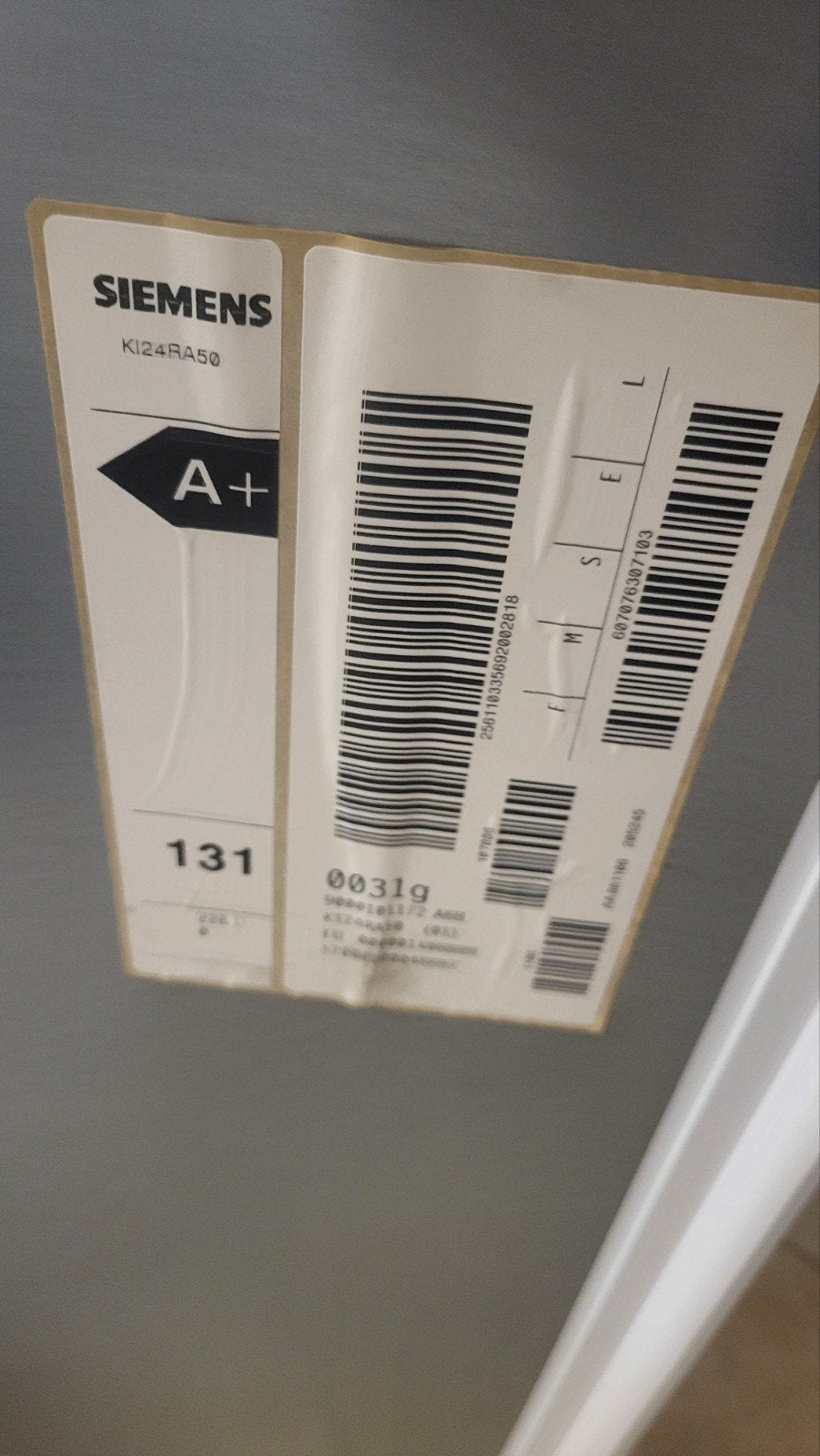 Réfrigérateur encastrable Siemens démonté, Electroménager, Enlèvement, 120 à 140 cm