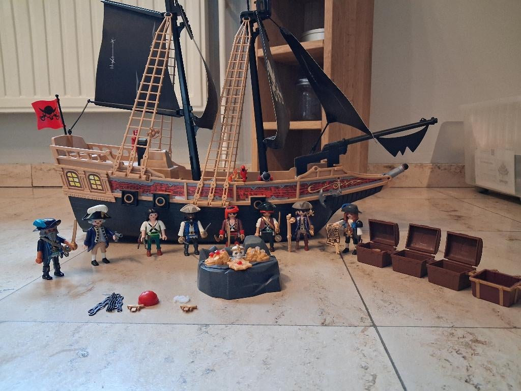Playmobil Bateau pirates 70506, Enlèvement, Utilisé, Ensemble complet