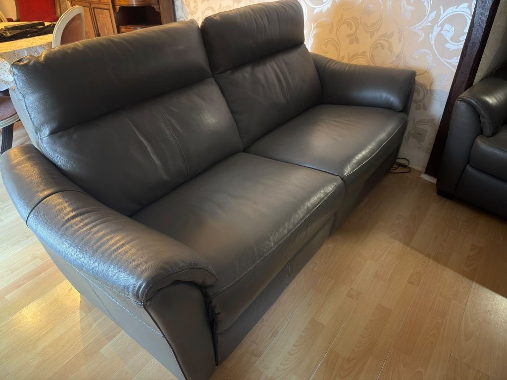 lederen zetel elektrische relax, Banc droit, Enlèvement, Cuir, Neuf