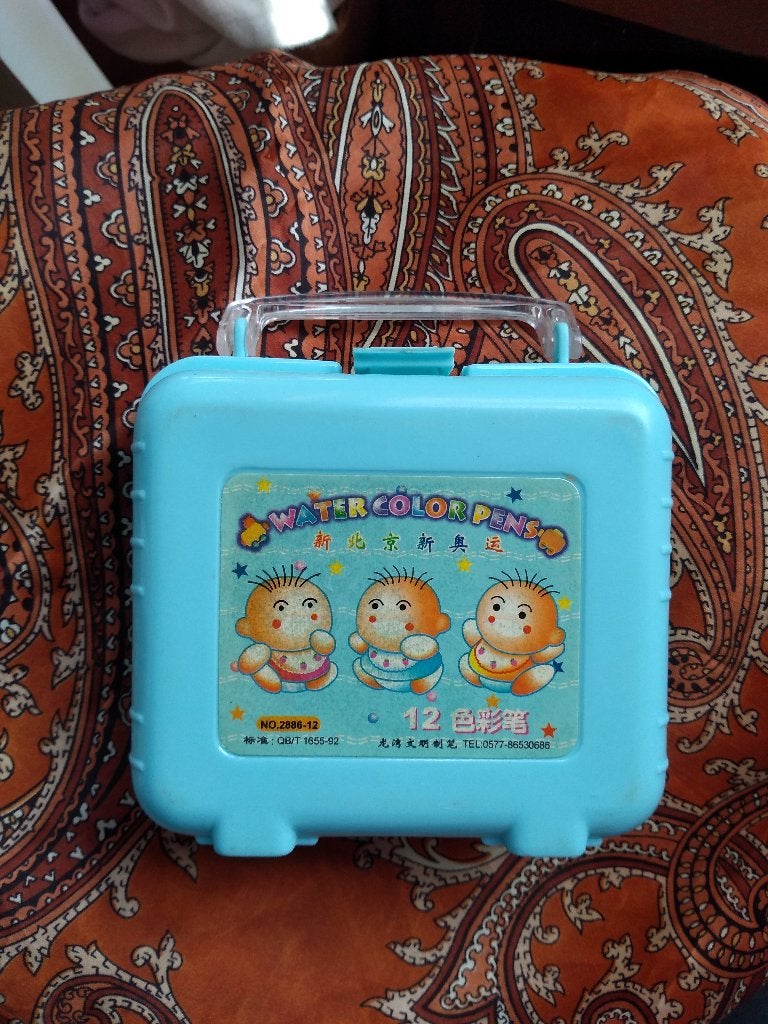 blauw leeg valiesje om spulletjes in op te bergen, Kinderen en Baby's, Ophalen of Verzenden, Zo goed als nieuw