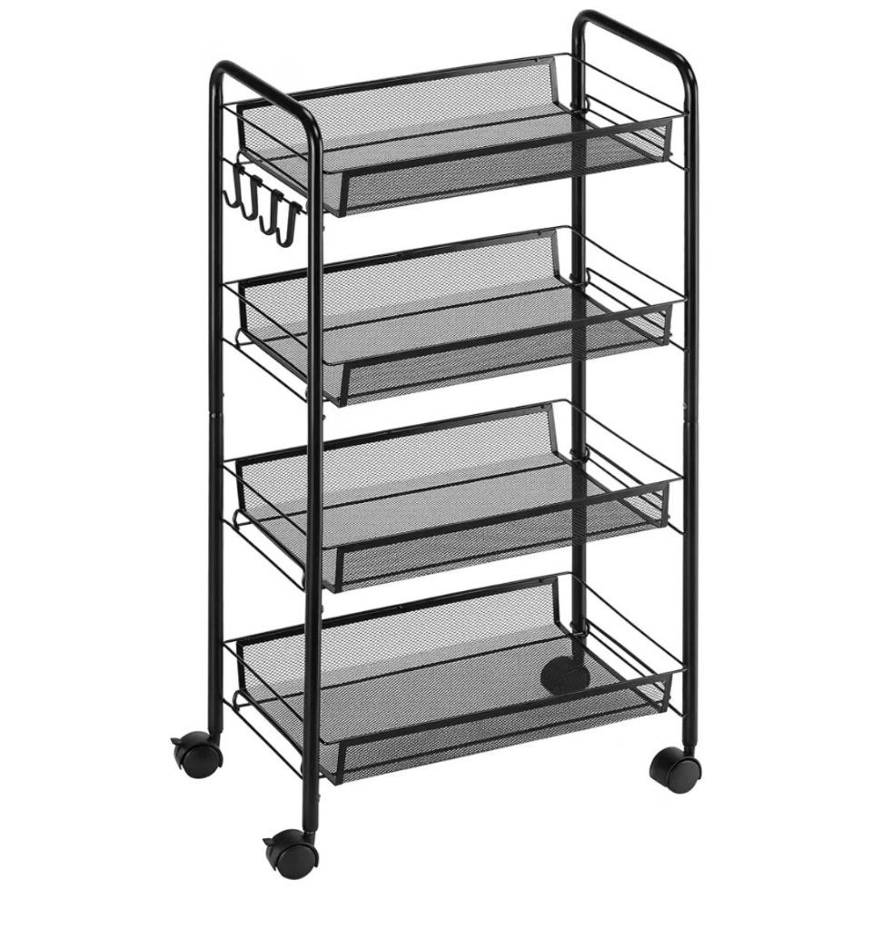 Nouveau support de rangement noir avec paniers suspendus, Enlèvement, Neuf