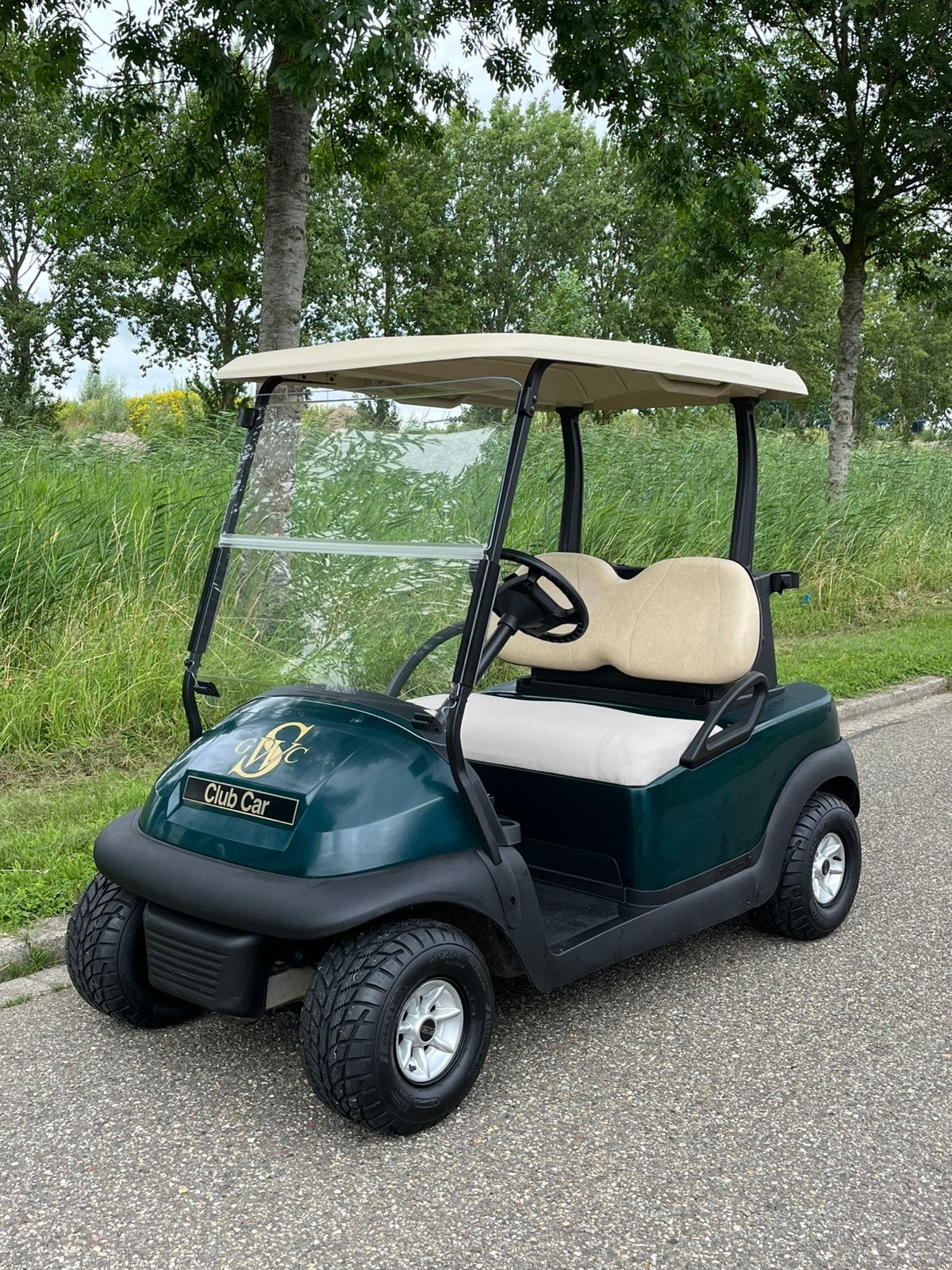 Electrische golfkar clubcar in nieuwstaat nieuwe batterijen, Sport en Fitness, Golf, Zo goed als nieuw, Golfkar, Ophalen