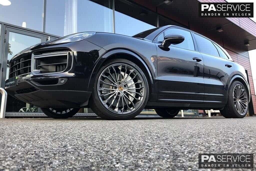 Nieuw 21 inch Antraciet Cayenne MY2019 set inc Pirelli NO, -, -, Banden en Velgen, Nieuw