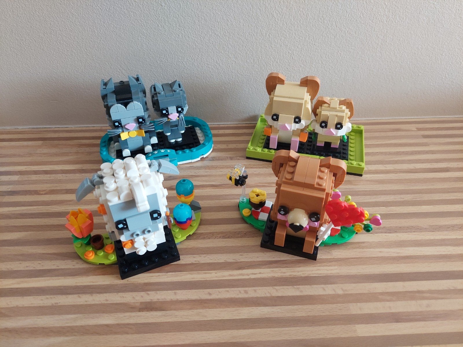 Lego Brickheadz dieren valentijnskat hamster beer schaap, Kinderen en Baby's, Gebruikt, BrickHeadz, Lego, Ophalen of Verzenden