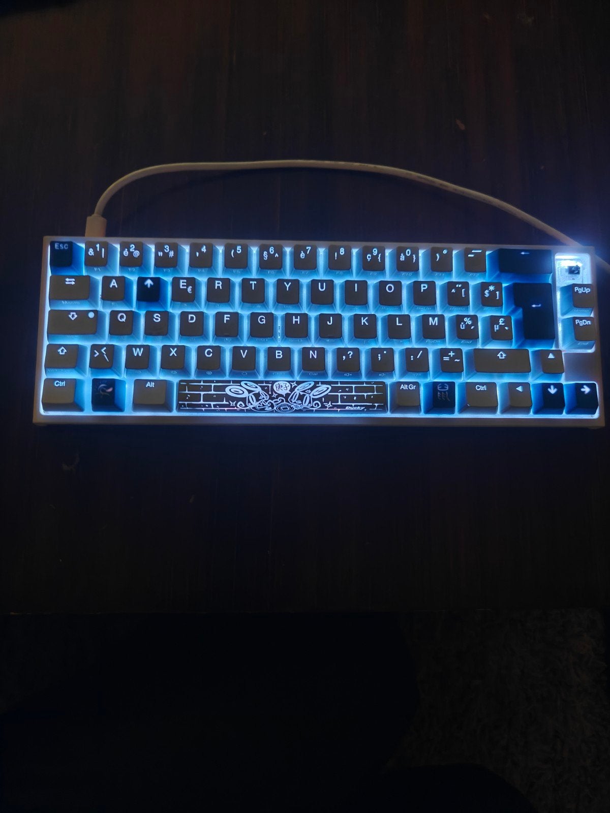 Ducky gaming toetsenbord, Computers en Software, Ophalen, Gaming toetsenbord, Azerty, Zo goed als nieuw