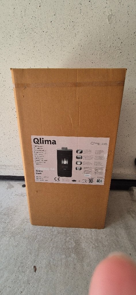 Poêle à granulés Qlima Fiorina 74 W Line 7,4 kW., Maison & Meubles, Poêles, Autres carburants, Enlèvement, Utilisé, Poêle à granulés