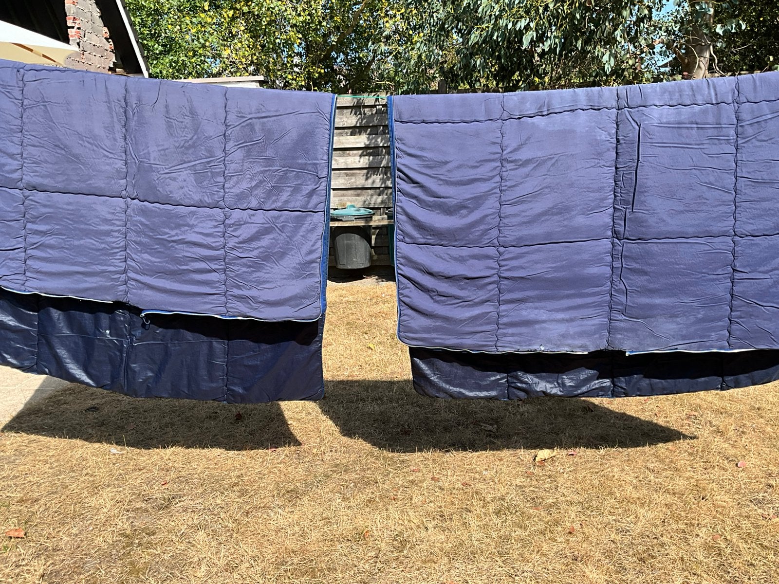 Blauwe slaapzakken, Caravanes & Camping, Enlèvement, Utilisé