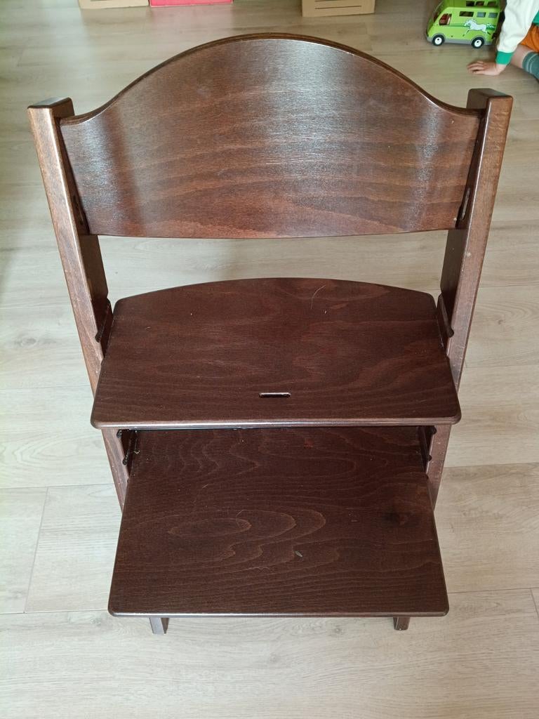 Bruine meegroei stoel, Kinderen en Baby's, Kinderstoelen, Ophalen, Gebruikt, Meegroeistoel