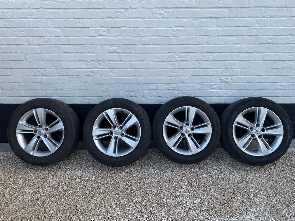 Set lichtmetalen velgen Opel 17 inch - origineel, Ophalen, 17 inch, Zomerbanden, Velg(en)
