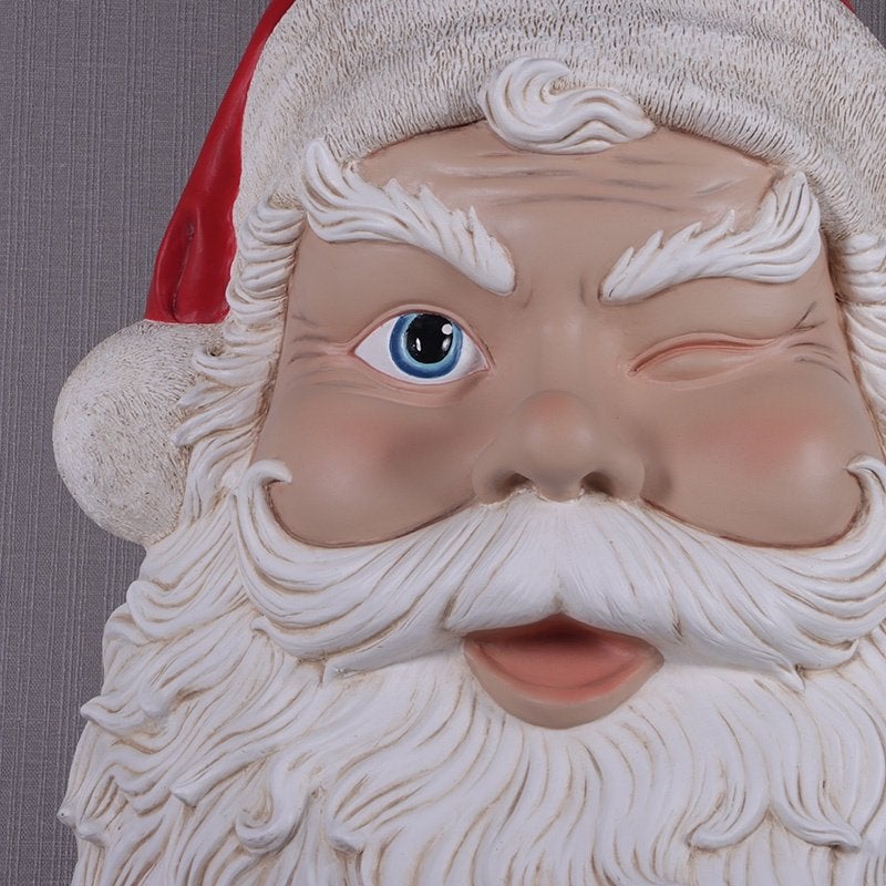 Wanddecoratie Kerstman — Kerstman 89 cm - Santa, Ophalen, Nieuw