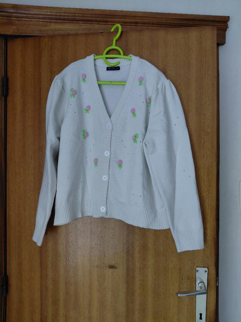 Damesgilet, Enlèvement ou Envoi, Comme neuf, Taille 46/48 (XL) ou plus grande, Blanc
