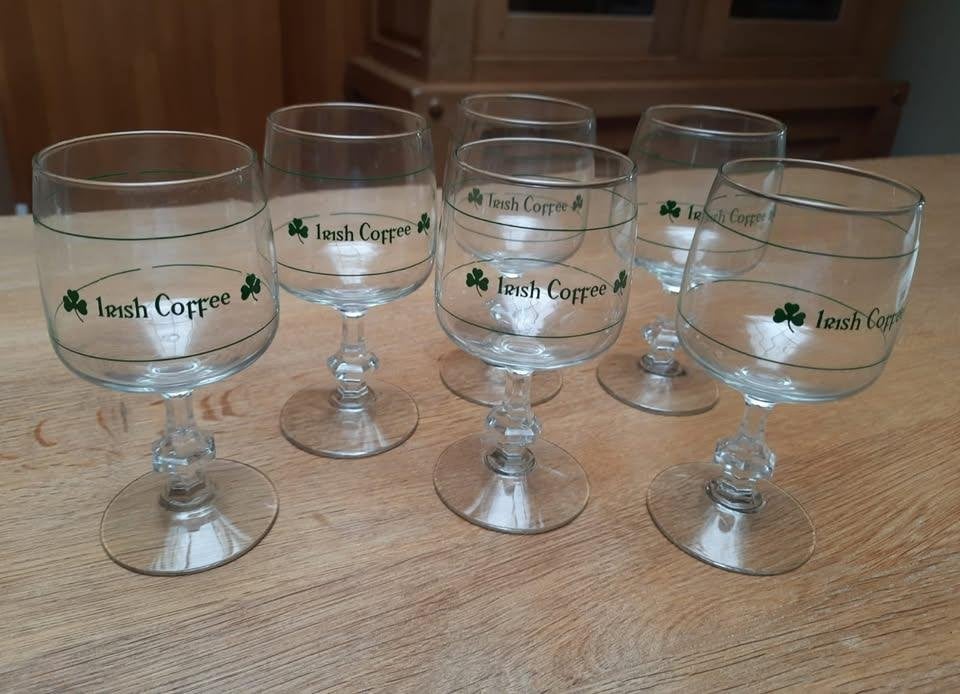Vintage Irish Coffee glazen, Ophalen, Zo goed als nieuw, Overige typen