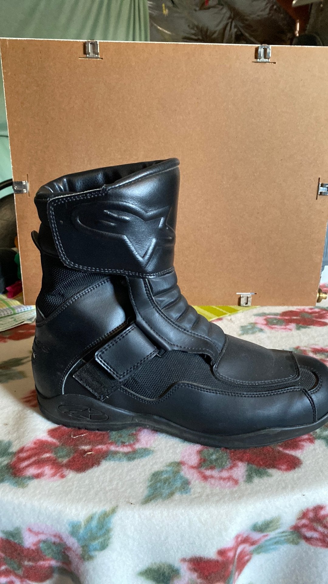 Moto boots zwart …perfecte staat merk racing ahead maat 46, Motoren, Ophalen