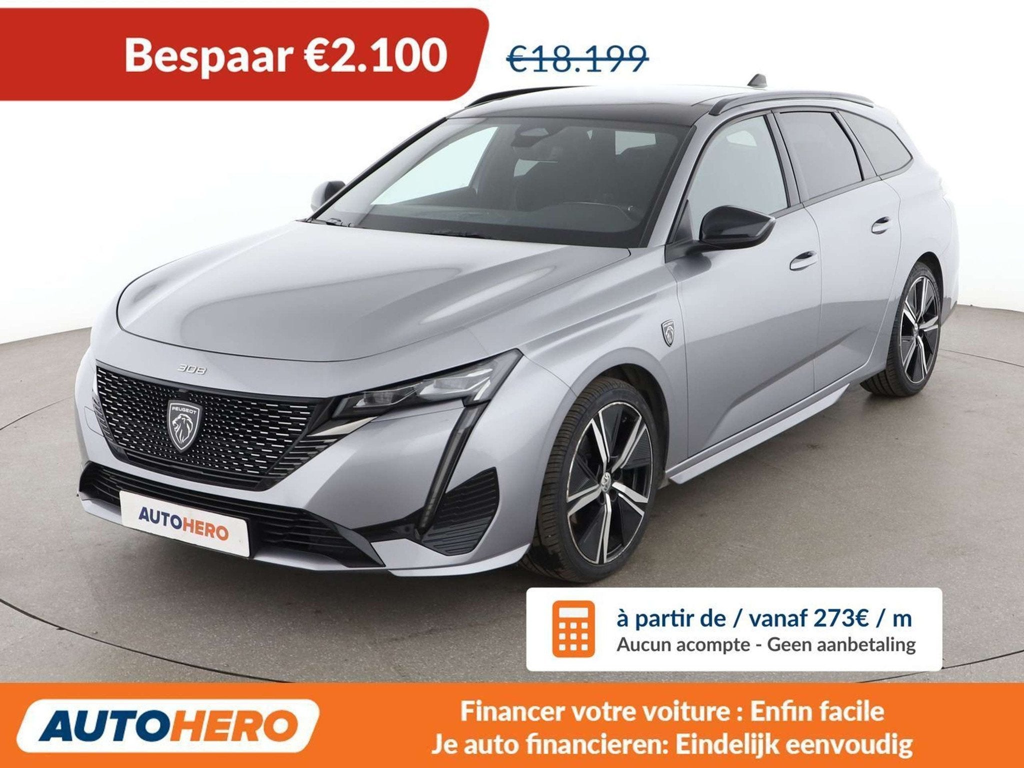 Peugeot 308 1.2 PureTech GT (bj 2022, automaat), Gebruikt, Alcantara, 96 kW, 5 deurs