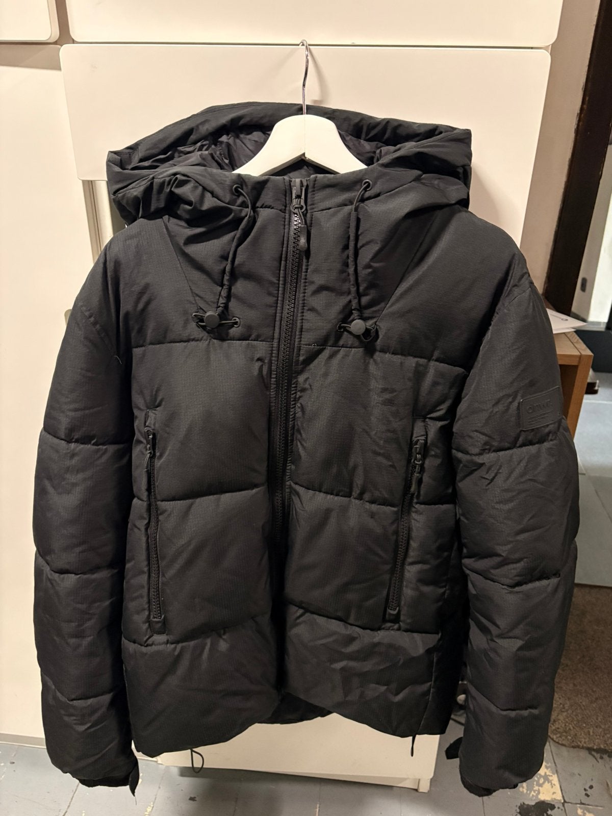 Winterjas Zara Heren S, Kleding | Heren, Ophalen of Verzenden, Zo goed als nieuw, Maat 46 (S) of kleiner, Zwart
