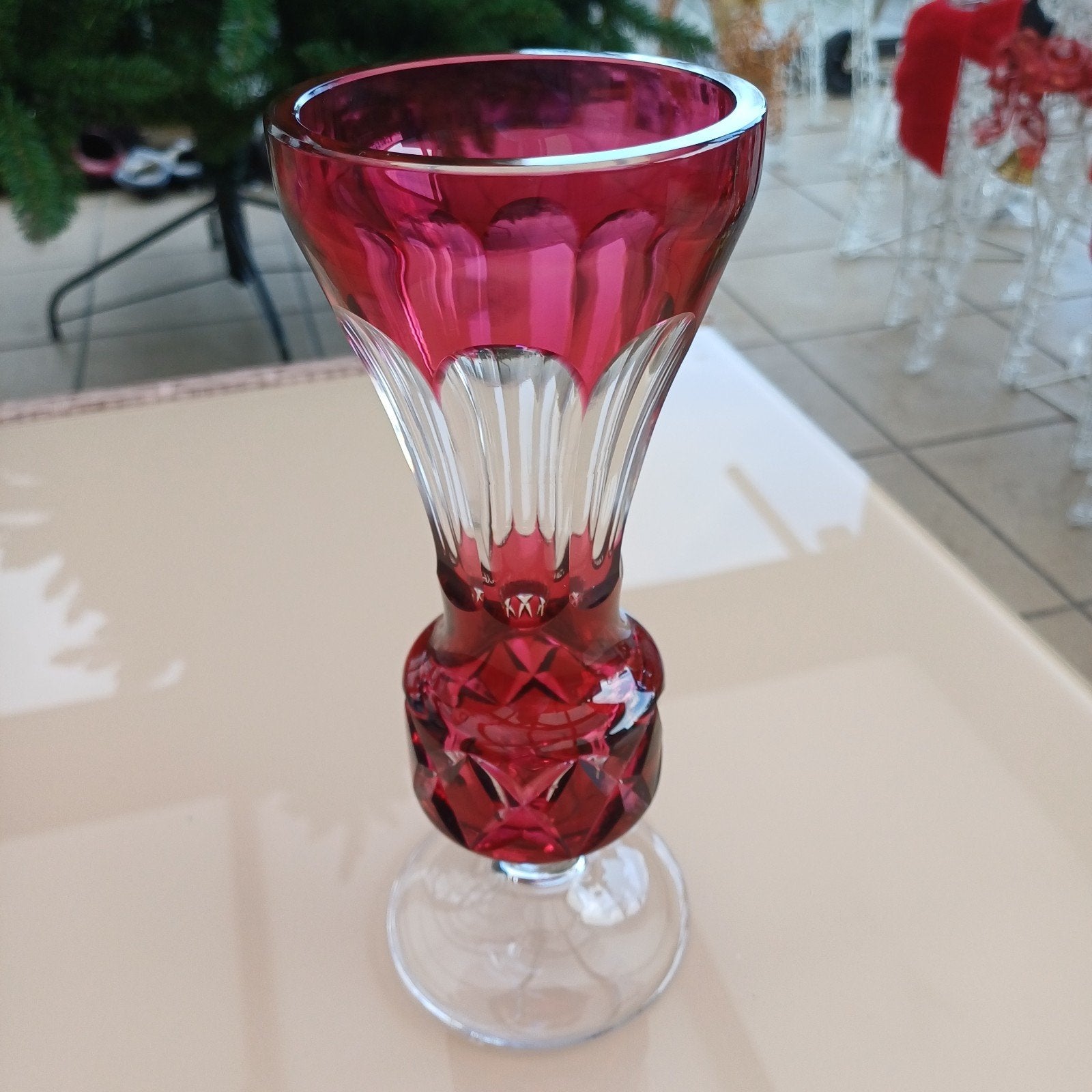 vase val saint lambert ( signé) , 23cm, Enlèvement