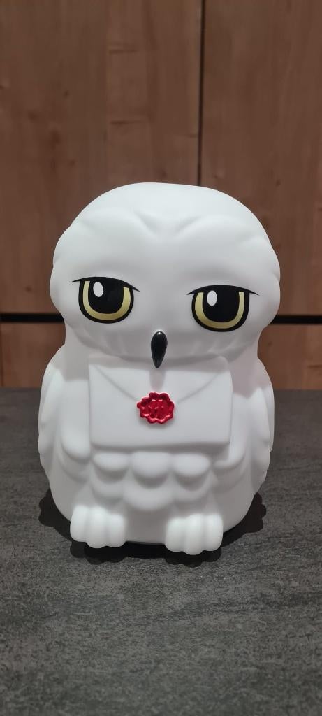 Nachtlamp Harry Potter uil Hedwig, Collections, Harry Potter, Comme neuf, Ustensile, Enlèvement