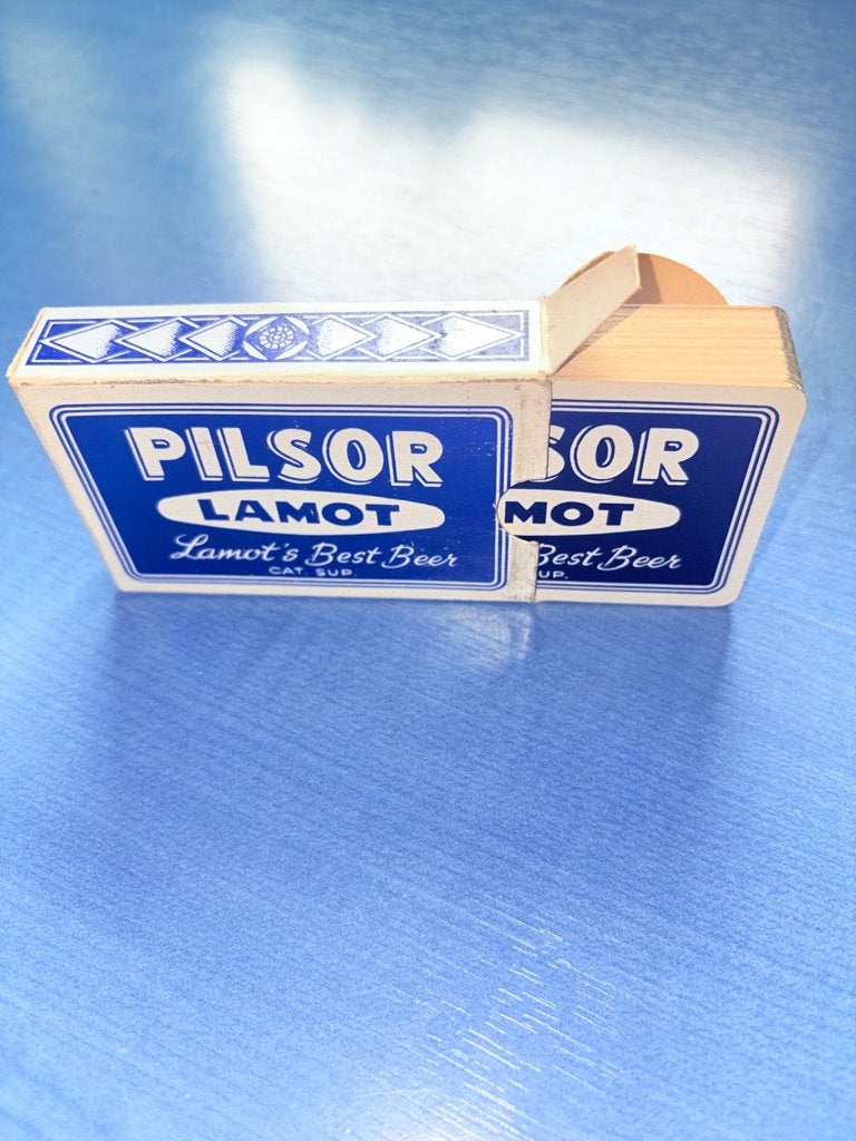 Zeldzaam Pilsor Lamot reclamekaartspel - vintage, Verzamelen, Ophalen of Verzenden, Zo goed als nieuw