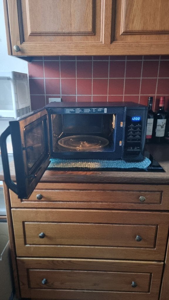 samsung microgolfoven, Electroménager, Micro-ondes, Enlèvement, Utilisé, Micro-ondes, Plaque tournante