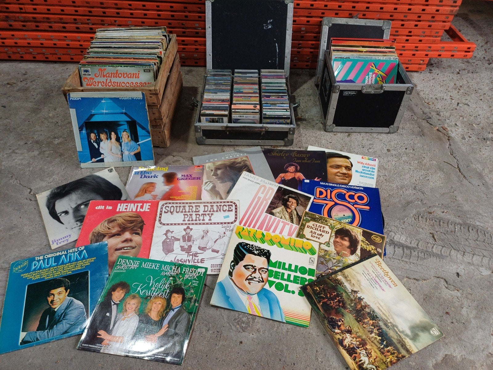 Diverse platen, Ophalen