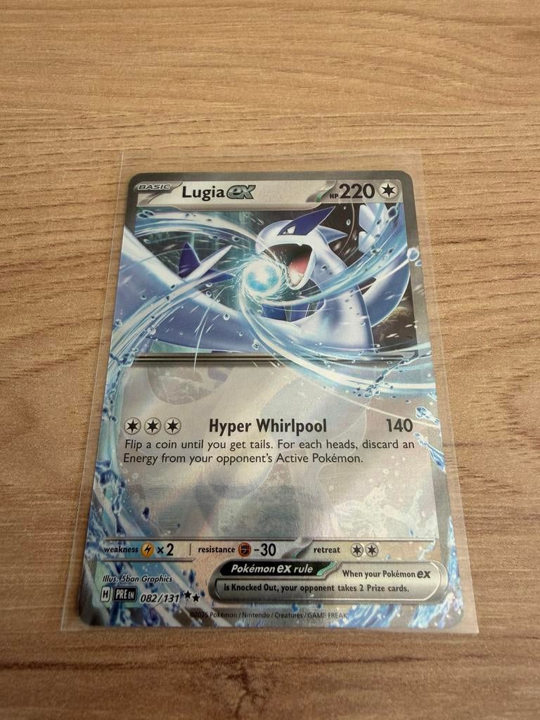 Pokemon Prismatic Evolution Lugia EX, Ophalen, Zo goed als nieuw