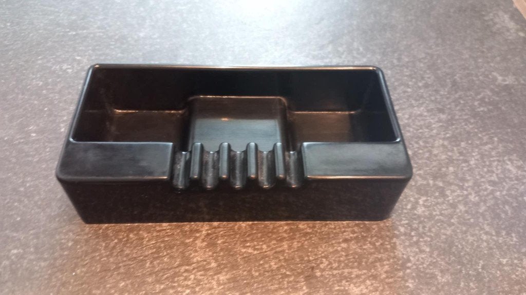 Synthesis Ashtray by Ettore Sottsass for Olivetti, 1970s, Antiek en Kunst, Kunst | Designobjecten, Zwart, Gemerkt, Object, Ophalen of Verzenden