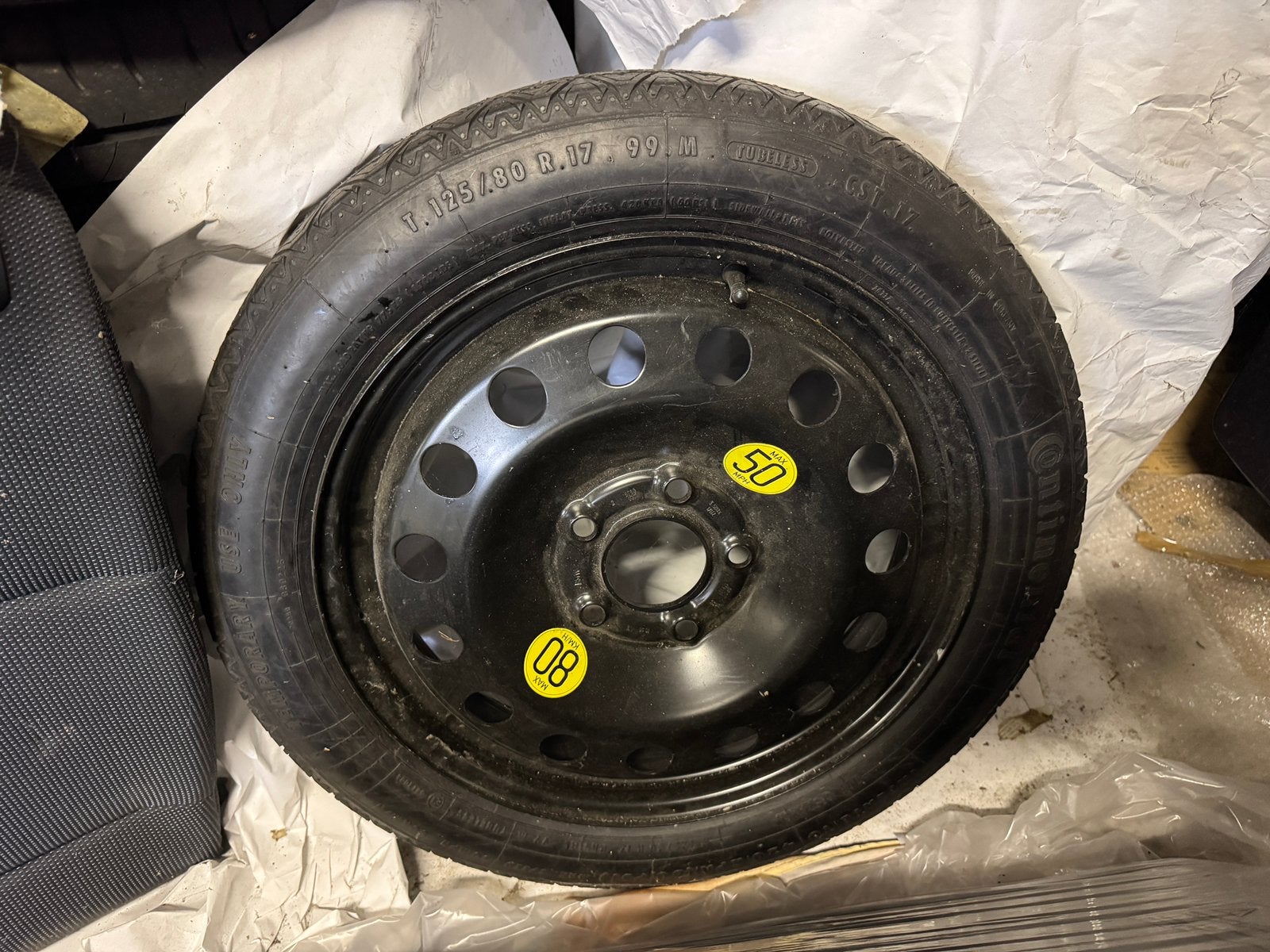 Roue de secours d'origine BMW E9x 17 pouces (5 x 120), Autos : Pièces & Accessoires, Enlèvement, 17 pouces, Pneu(s)