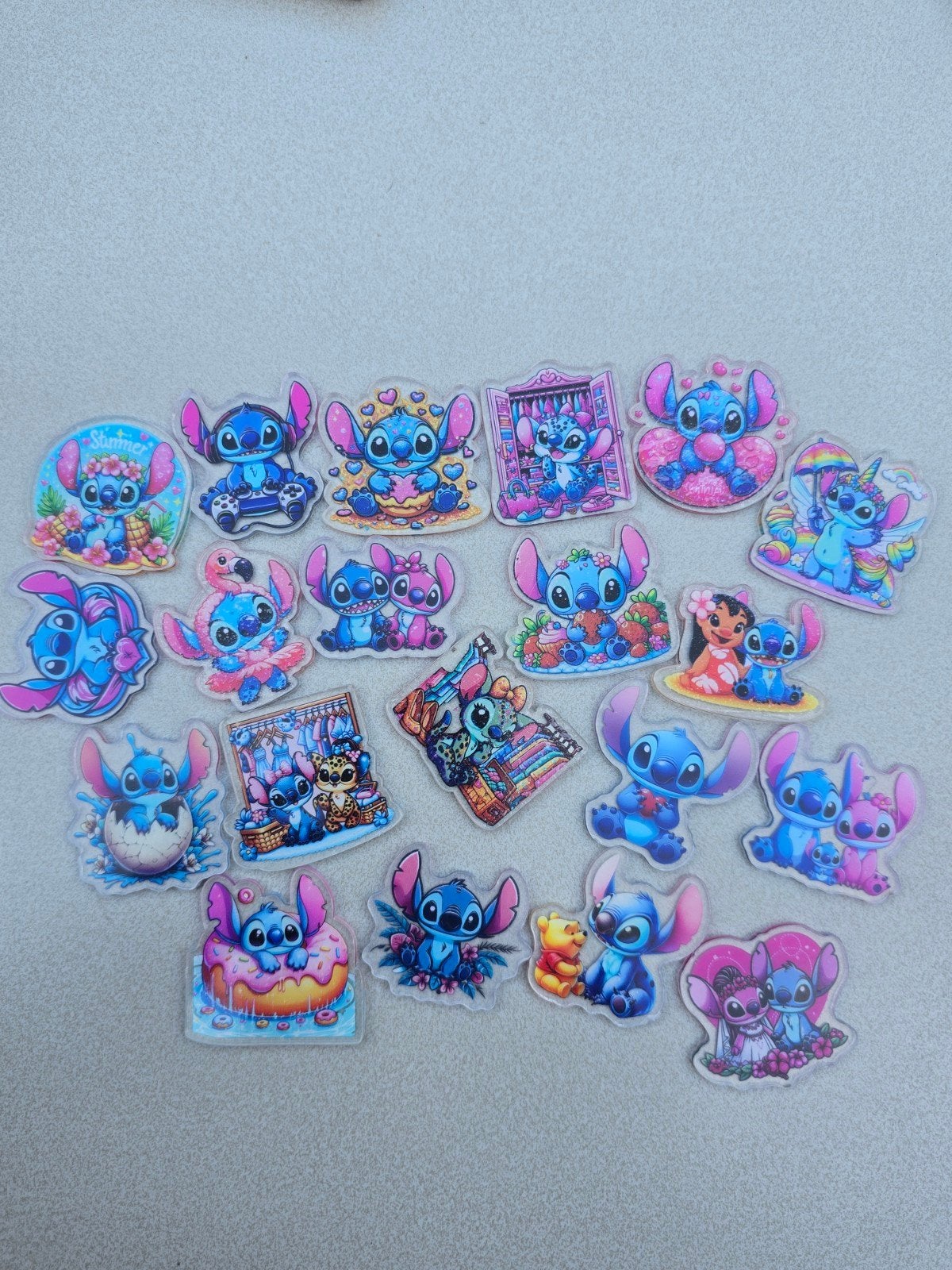 20 stuks Transparant acryl plaatjes Stitch 4cm, Hobby en Vrije tijd, Knutselen, Film en tv, Nieuw, Ophalen of Verzenden, Transparant