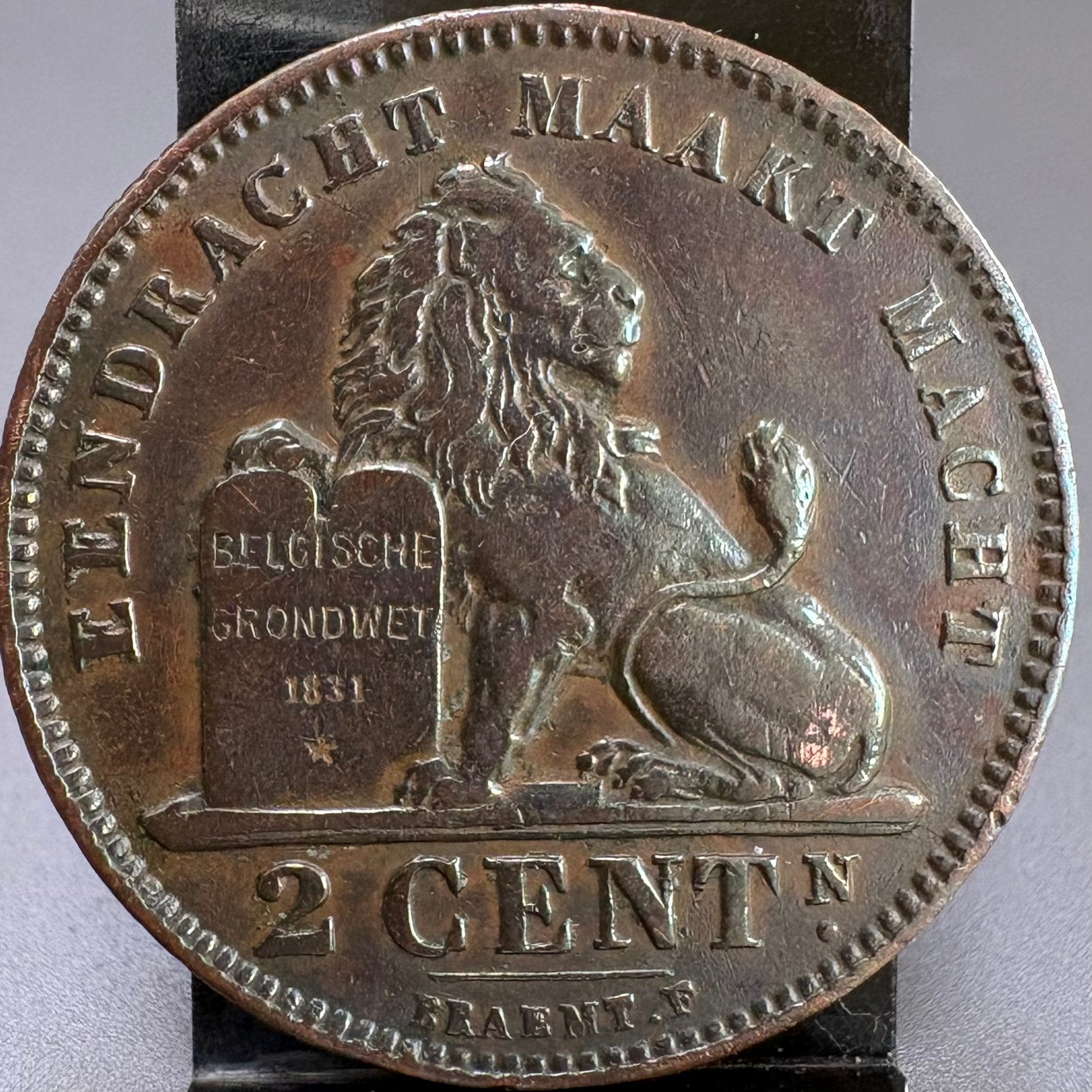 2 Centiemen - Koper - Belgische Leeuw - AI - 1911, Envoi, Monnaie en vrac