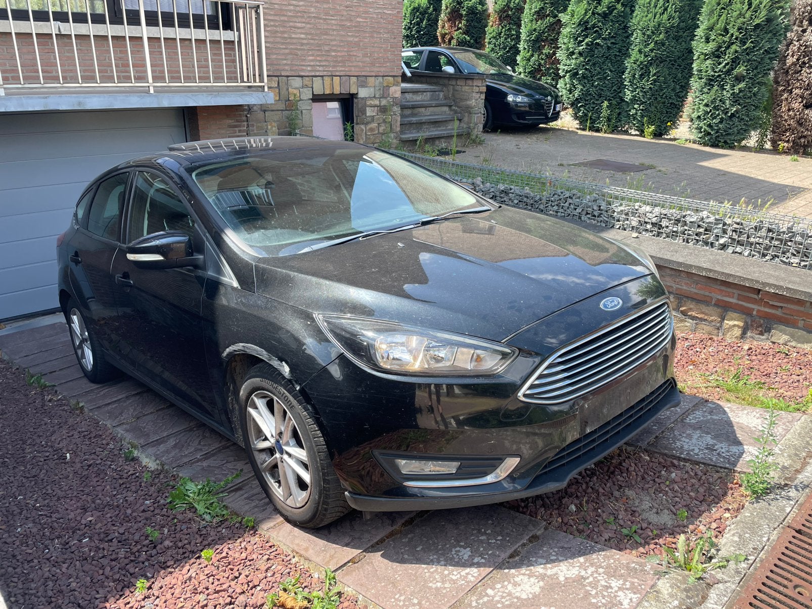 EXPORT-Ford Focus Automaat - 141.000 KM - 2.0 Benzine, Auto's, 1995 cc, Zwart, Leder, 5 deurs