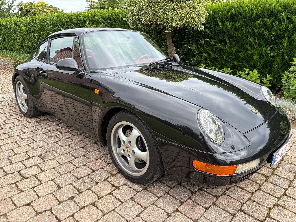Porsche 993 Carrera 2 Coupe Topstaat, Auto's, Automaat, Achterwielaandrijving, Zwart, Leder