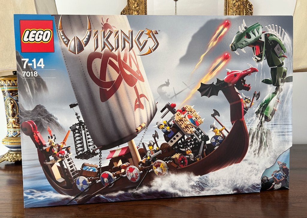 Lego 7018 Viking Ship challenges the Midgard Serpent, Neuf, Lego, Ensemble complet, Pirates