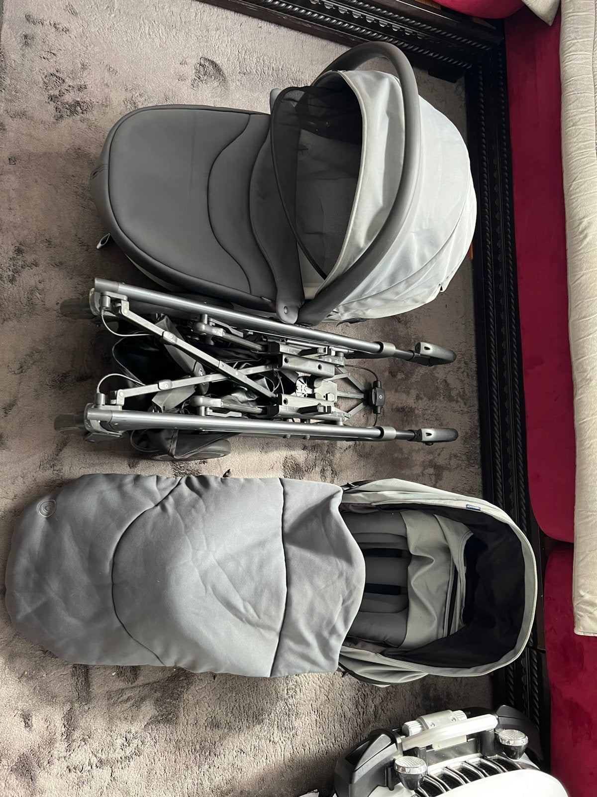 Poussette Chicco  Très bon état Gris, Enlèvement, Utilisé