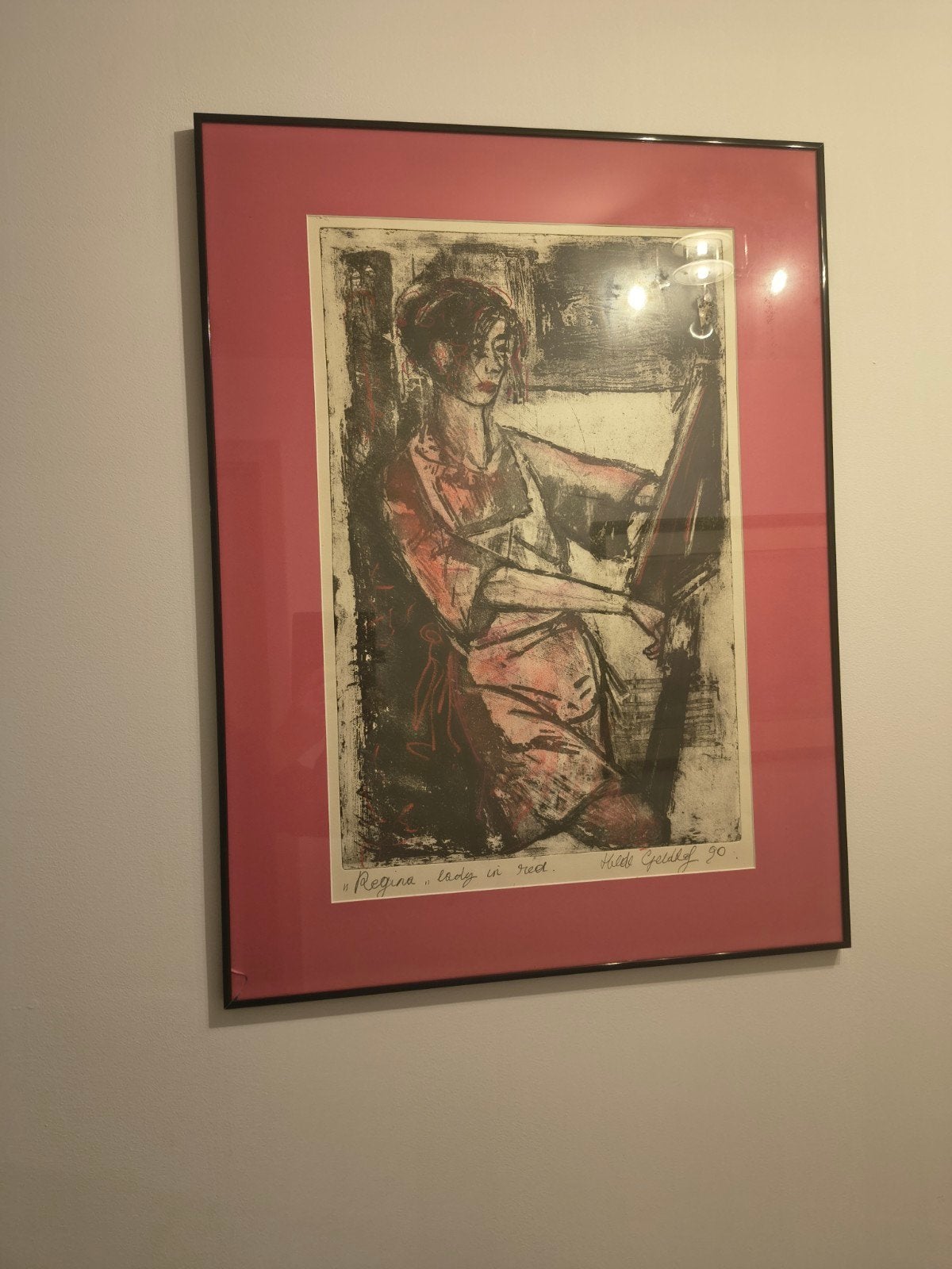 Gekleurde tekening ., Antiek en Kunst, Ophalen of Verzenden