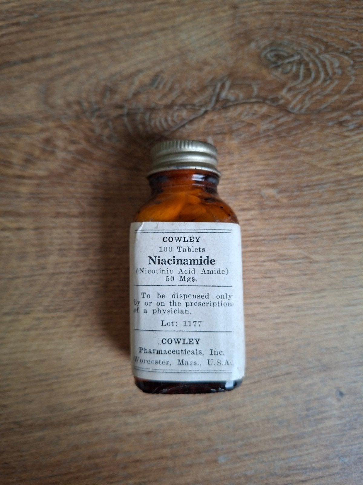 WW2 US Medical Niacinamide, Ophalen of Verzenden