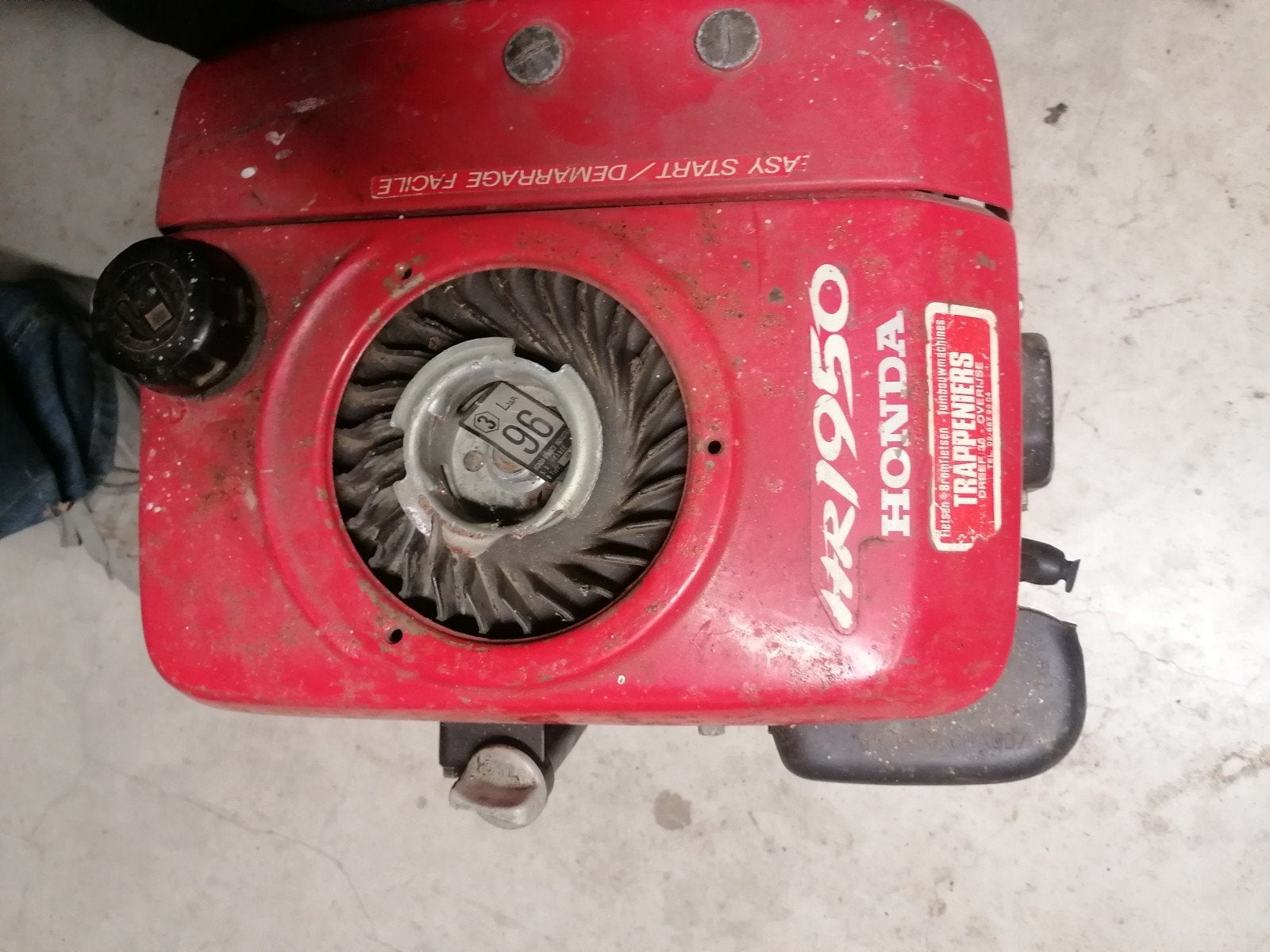 Grasmaaier Honda, Ophalen