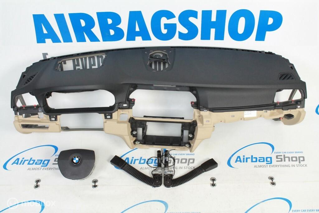 Airbag set - Dashboard zwart beige head up + speaker BMW F10, Enlèvement ou Envoi, Utilisé