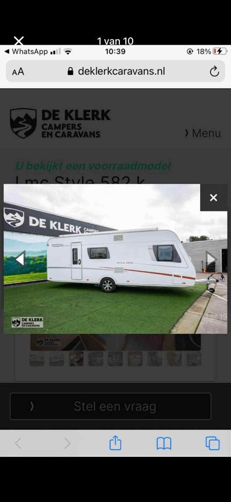 Trekcaravan, Caravans en Kamperen, Caravans, Particulier, Stapelbed, Airco, Ophalen