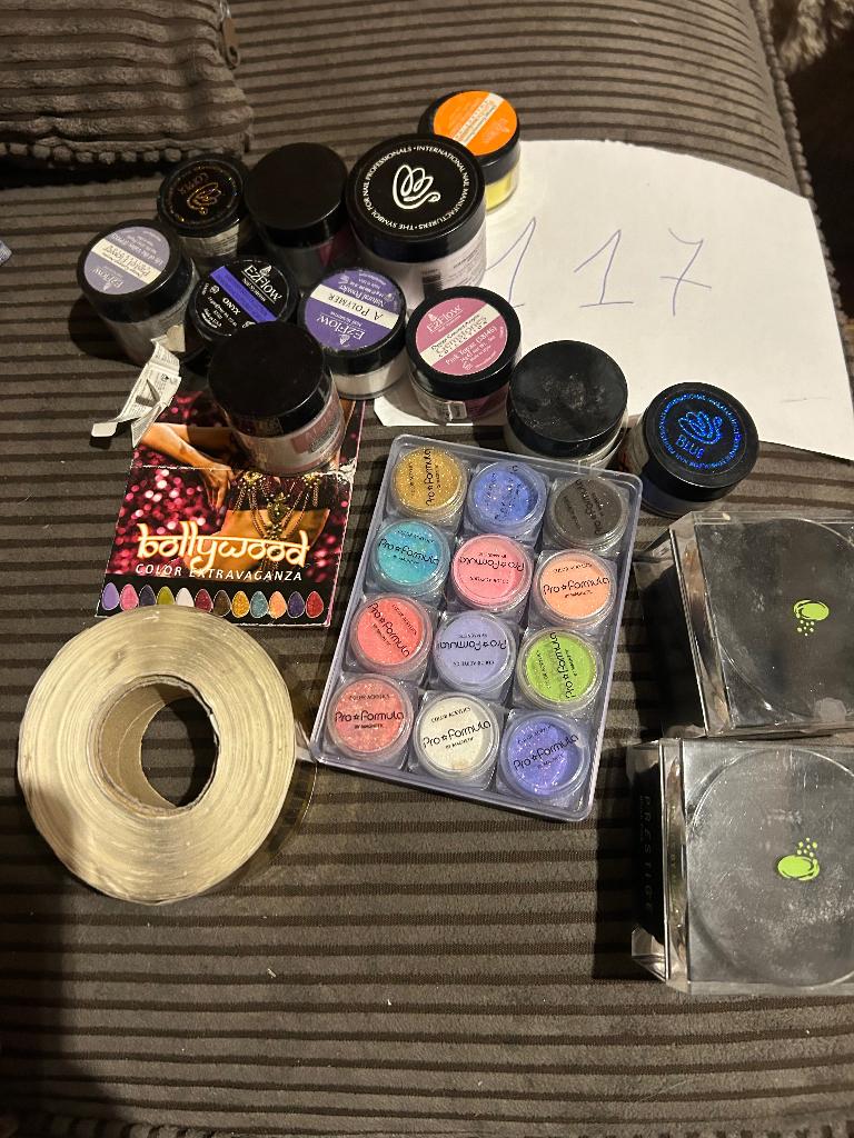 Nagels set acryl zelf nagels zetten, Ophalen, Overige kleuren, Zo goed als nieuw, Accessoires
