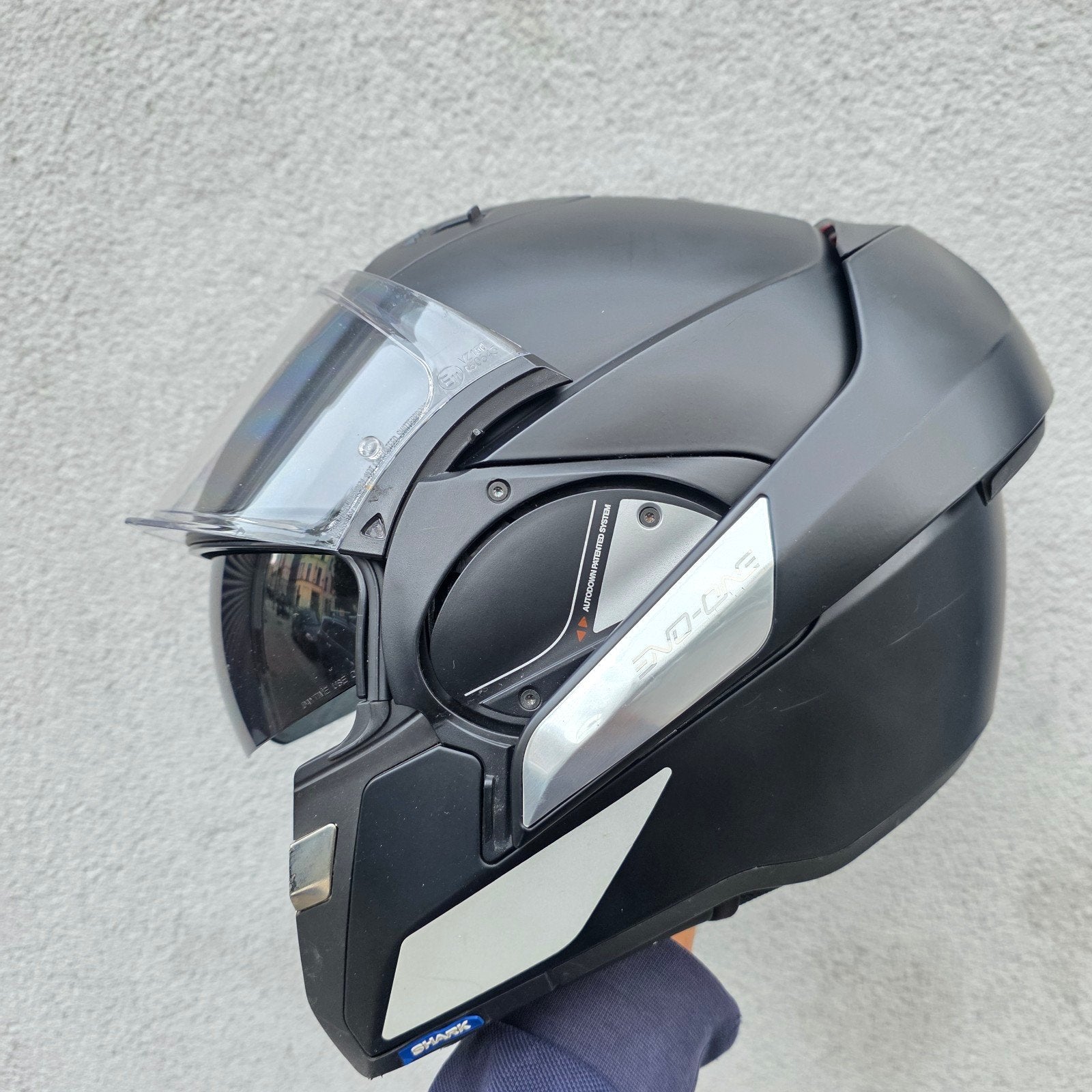 casque moto modulable shark, Motos, Enlèvement ou Envoi, L, Shark