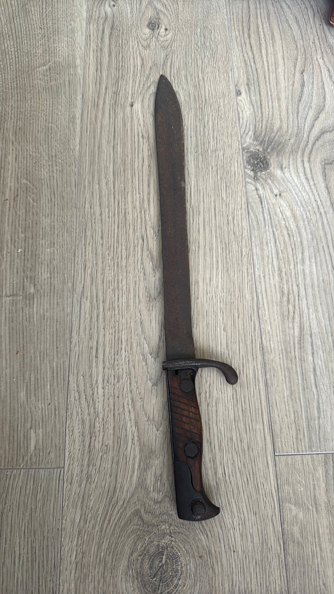 WO2 Duitse Bajonet K98 - Seitengewehr 84/98 III (Bakeliet), Collections, Enlèvement ou Envoi