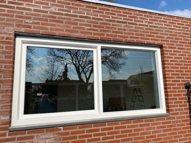 Fenêtres en plastique blanc, Double vitrage, 160 cm ou plus, 120 à 160 cm, Fenêtre de façade ou Vitre