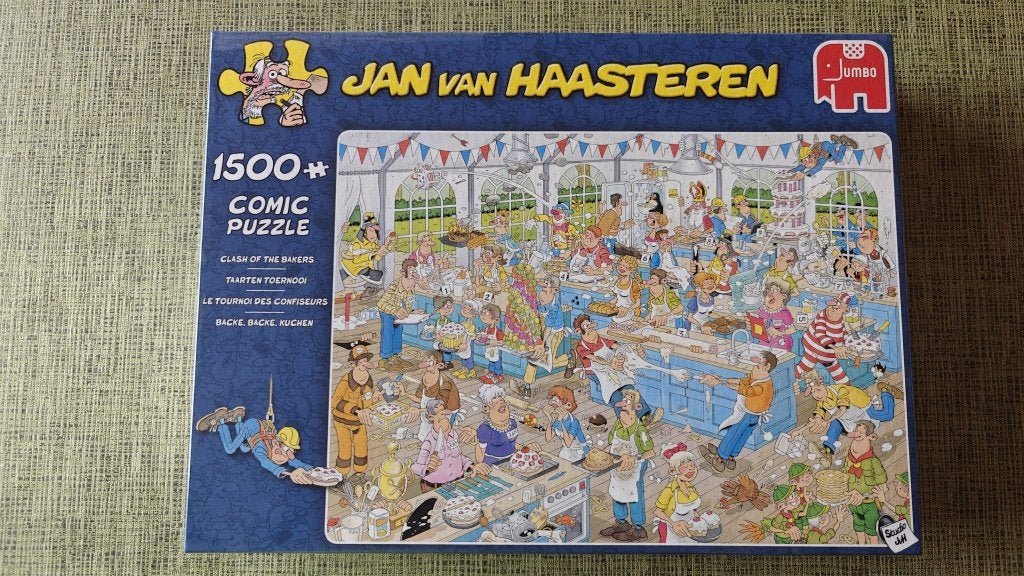 Jan van Haasteren - Taarten Toernooi - 1500 stukjes, Hobby en Vrije tijd, Ophalen, 500 t/m 1500 stukjes, Zo goed als nieuw, Legpuzzel