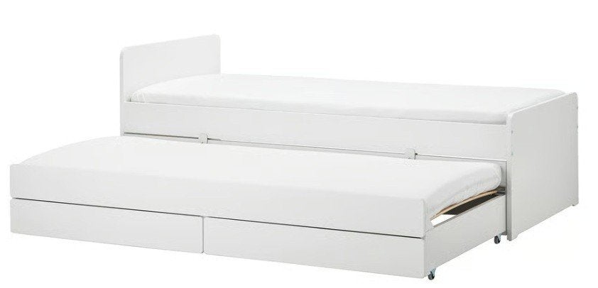 Bed met onderslaper Ikea SLÄKT, 85 tot 100 cm, Zo goed als nieuw, 180 cm of meer, Ophalen